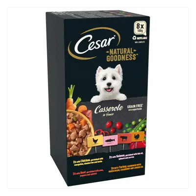 Cesar Natural Goodness Casserole in Sauce Mixed Selection - 8 x 100g