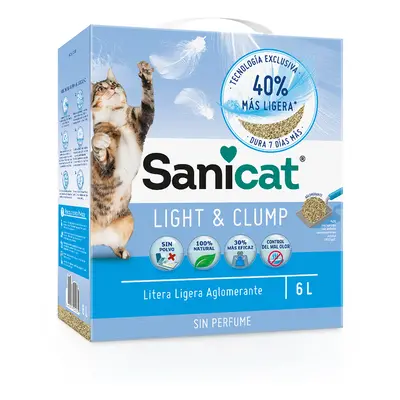 Sanicat Light & Clump Clumping Cat Litter - 6l