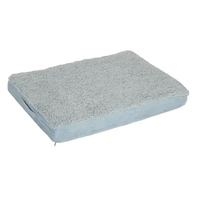 Rectangular Memory Foam Dog Bed - Grey - 72 x 50 x 9.5 cm (L x W x H)