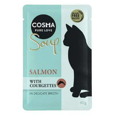 Cosma Soup 12 x 40g - Salmon with Courgettes