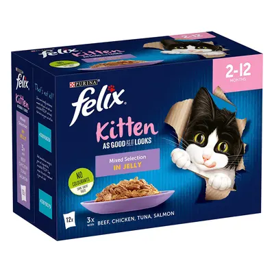 Felix Kitten As Good As It Looks - Saver Pack: Mixed Selection in Jelly (24 x 100g)