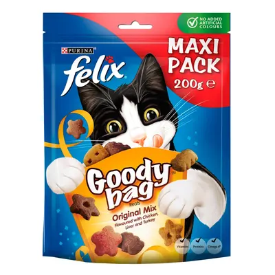 Felix Goody Bag Cat Treats Maxi Pack 200g - Original Mix