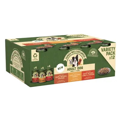 James Wellbeloved Adult Hypoallergenic Cans - Turkey, Lamb & Chicken in Loaf - 12 x 400g