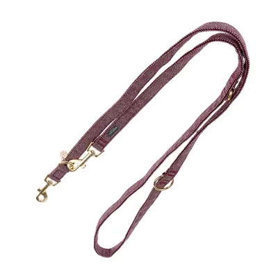 Nomad Tales Calma Harness - Burgundy - Matching lead: 200 cm long, 20 mm wide