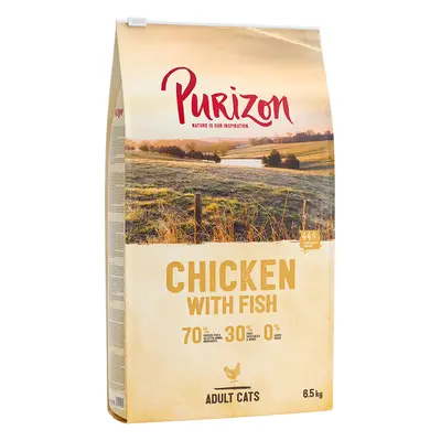 Purizon Grain-Free Dry Cat Food Economy Pack - Adult Chicken with Fish (2 x 6.5kg)