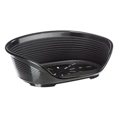 Ferplast Siesta Deluxe Dog Basket - Black - Size 4: 61.5 x 45 x 21.5 cm (L x W x H)