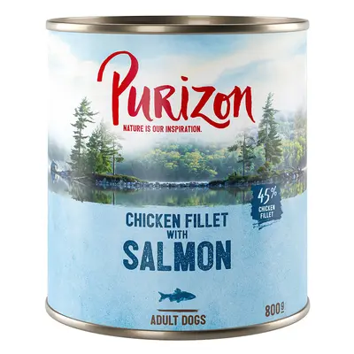 Purizon Adult 6 x 800g - Salmon with Spinach & Coconut