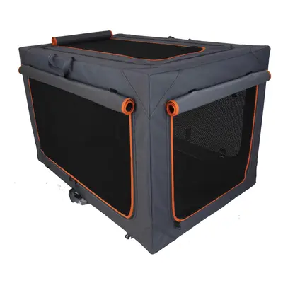 Deluxe Aluminium Folding Nylon Crate - Size L: 91 x 61 x 58 cm (L x W x H)