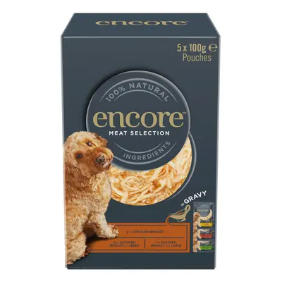 Encore Dog Gravy Pouch Mix 5 x 100g - Meat Selection (3 Varieties)