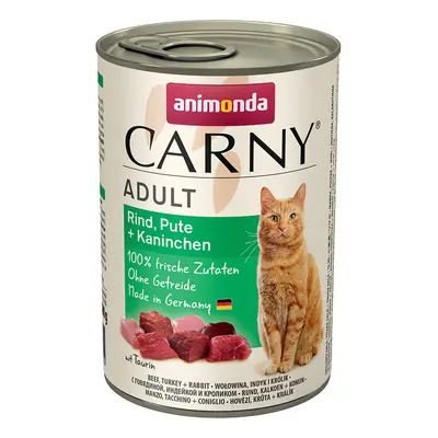 Animonda Carny Adult 6 x 400g - Beef, Turkey & Rabbit