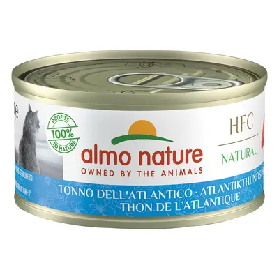 Almo Nature HFC Natural Cans for Cats 6 x 70g - Atlantic Tuna - Natural