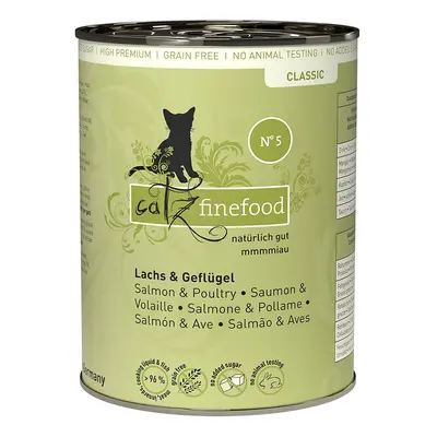 Catz finefood Can 6 x 400g - Salmon & Poultry