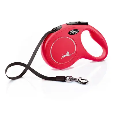 Flexi New Classic harness lead red, 5 m - M: up to 25 kg