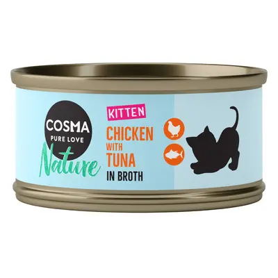 Cosma Nature Kitten Saver Pack 24 x 70g - Chicken & Tuna