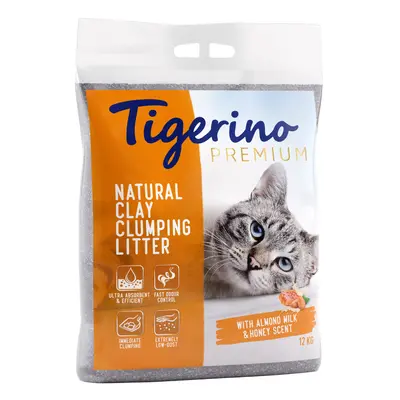 Tigerino Premium Cat Litter – Almond Milk & Honey Scent - 12kg