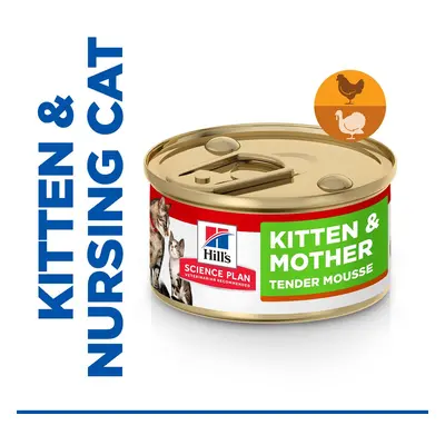 Hill's Science Plan Kitten & Mother Tender Mousse with Chicken & Turkey - Saver Pack: 48 x 85g