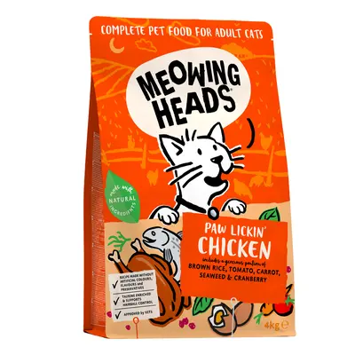 Meowing Heads Paw Lickin' - Chicken - Economy Pack: 2 x 4kg