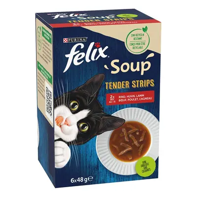 Felix Soup Tender Strips Saver Pack 48 x 48g - Farm Selection