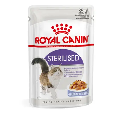 Royal Canin Wet Cat Food Saver Pack 48 x 85g - Adult Sterilised in Jelly