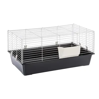 Piggy Basic Rabbit & Guinea Pig Cage - Black: 95 x 57 x 46 cm (L x W x H)