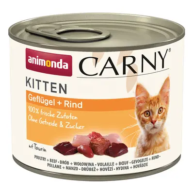 Animonda Carny Kitten 12 x 200g - Poultry & Beef