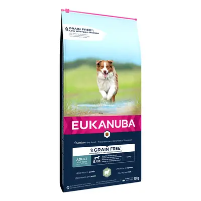 Eukanuba Grain Free Small & Medium Breed Adult - Lamb - Economy Pack: 2 x 12kg