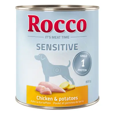 Rocco Sensitive Saver Pack 24 x 800g - Chicken & Potatoes