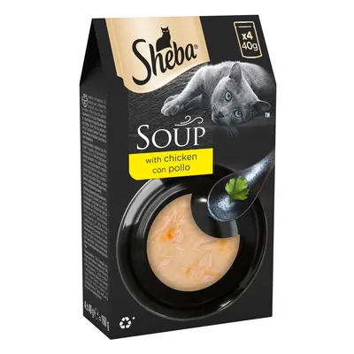 Sheba Classic Soups Saver Pack 40 x 40g - with Chicken Fillets