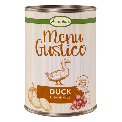 Lukullus Menu Gustico Saver Pack 24 x 400g - Duck with Carrot, Cowberries & Rosemary