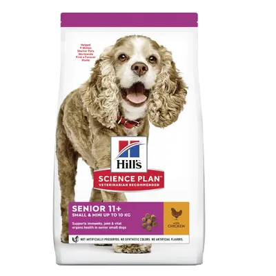 Hill's Science Plan Senior 11+ Small & Mini with Chicken - Economy Pack: 2 x 1.5kg