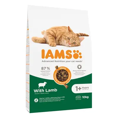 IAMS Dry Cat Food Economy Packs - for Vitality Adult Lamb (2 x 10kg)