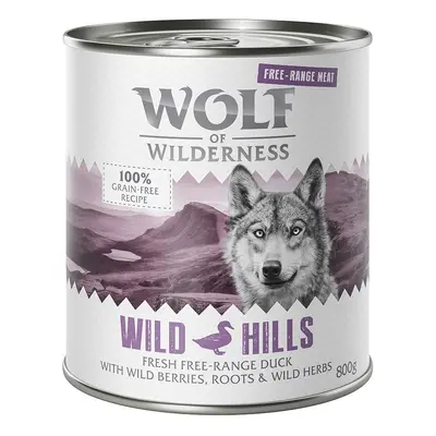 Wolf of Wilderness Adult "Free-Range" 6 x 800g - Wild Hills - Free-Range Duck