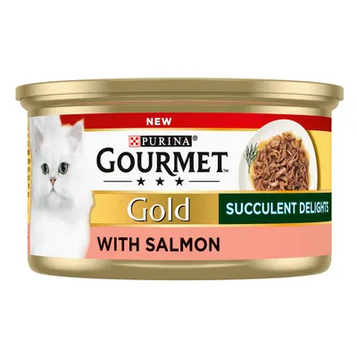 Gourmet Gold Succulent Delights - Saver Pack: Salmon (48 x 85g)