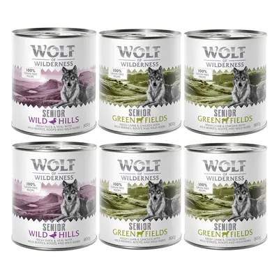 Wolf of Wilderness Senior Duo-Protein Recipe 6 x 800g - Mixed Pack: 2 Varieties