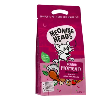 Meowing Heads Senior Moments - Salmon & Chicken - Economy Pack: 2 x 1.5kg