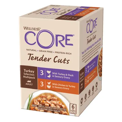 Wellness Core Tender Cuts Adult Wet Cat Food - Saver Pack: Turkey Selection (24 x 85g)