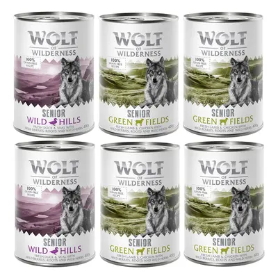 Wolf of Wilderness Senior Duo-Protein Recipe Saver Pack 24 x 400g - Mixed Pack (2 Varieties)