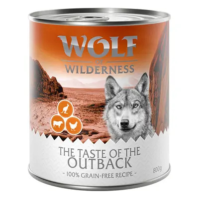 Wolf of Wilderness "The Taste of" Saver Pack 24 x 800g - The Taste of the Outback - Chicken, Bee