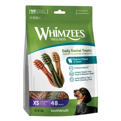 Whimzees by Wellness Toothbrush - Saver Pack: 2 x Size XS