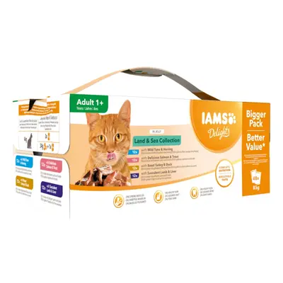 IAMS Advanced Nutrition Adult – Land & Sea Collection - in Jelly (96 x 85g)