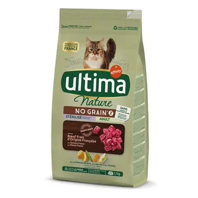 Ultima Nature No Grain Sterilised - Beef - Economy Pack: 4 x 1.1kg