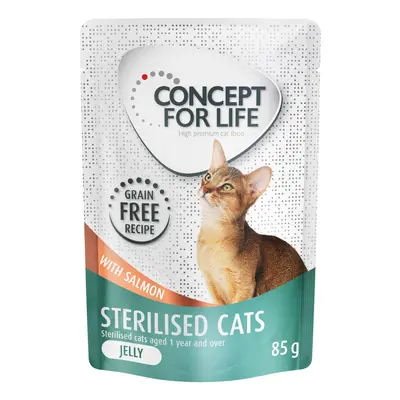 Concept for Life Sterilised Cats Salmon Grain-Free - in Jelly - 12 x 85g