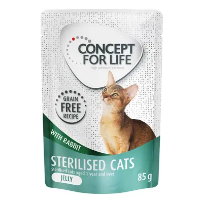 Concept for Life Sterilised Cats Rabbit Grain-Free - in Jelly - 24 x 85g