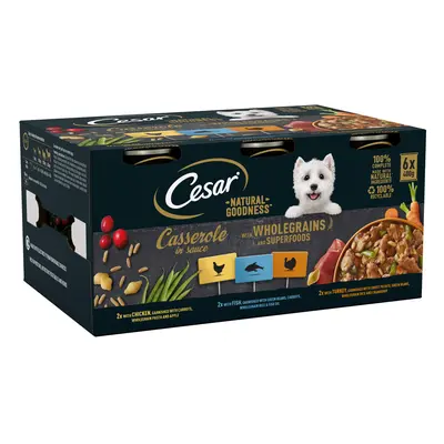 Cesar Natural Goodness with Wholegrains & Superfoods - Casserole in Sauce (6 x 400g)