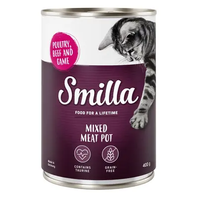 Smilla Tender Meat Mix 6 x 400g - Poultry, Beef & Game