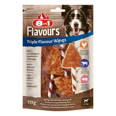 8in1 Triple Flavour Wings Chew Sticks - 6 Sticks