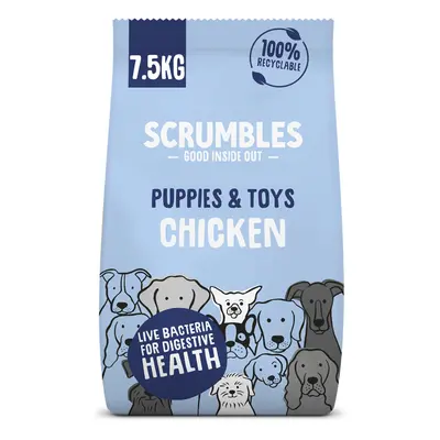 Scrumbles Puppies & Toys Chicken Dry Dog Food - Economy Pack: 2 x 7.5kg