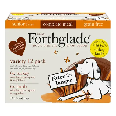 Forthglade Complete Meal Grain Free Senior Dog - Turkey & Lamb - 12 x 395g