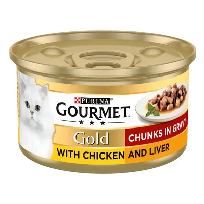 Gourmet Gold Chunks in Gravy - Chicken & Liver (12 x 85g)