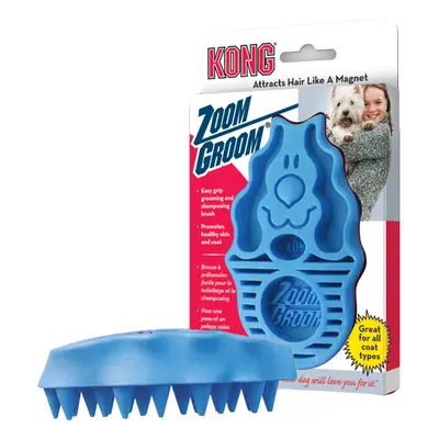 KONG Massage Brush Zoom Groom - Blue